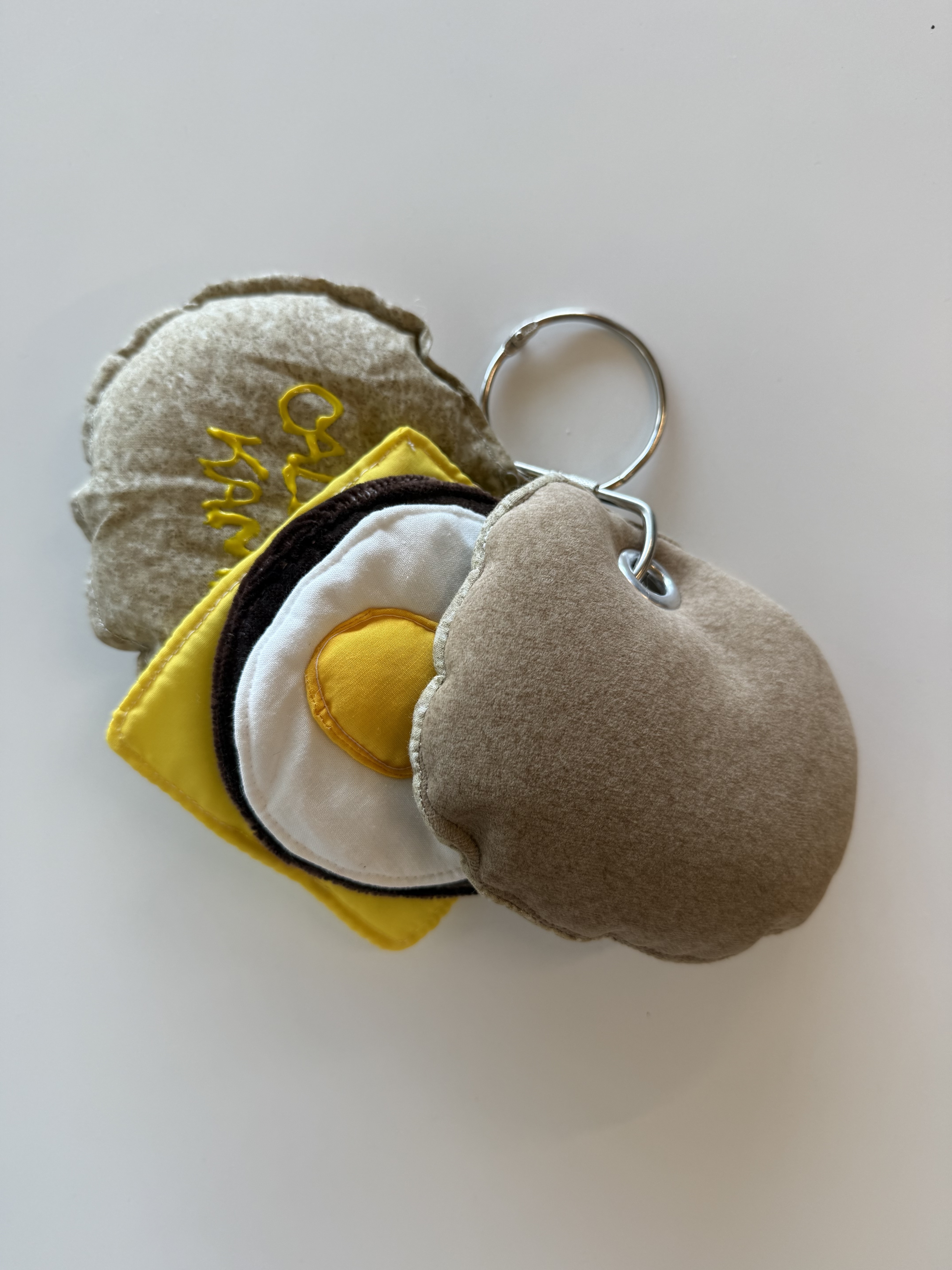 Egg Sausage Sandwich Charm