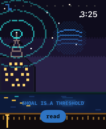 Apple Watch: a station with a read button