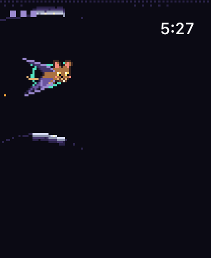 Apple Watch: Echo the bat in flight, a ring of sound lighting the cave walls
