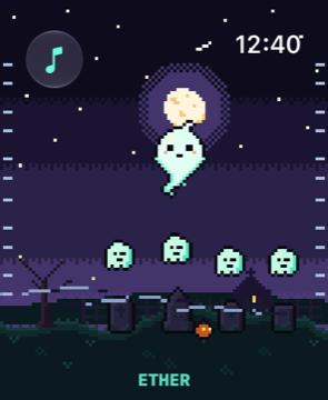 Apple Watch: four little ghosts over their stones