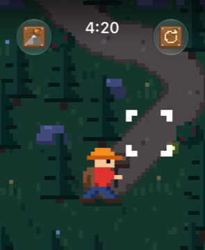 Apple Watch: a night trail